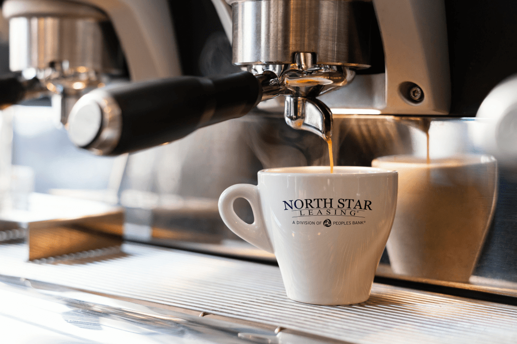 Espresso Mug with North Star Leasing logo